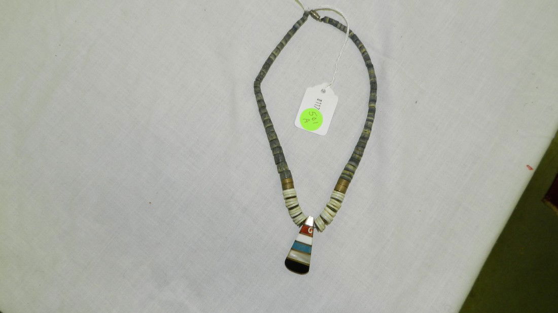 vintage Native American handmade Navajo necklace: vintage Native American handmade Navajo necklace