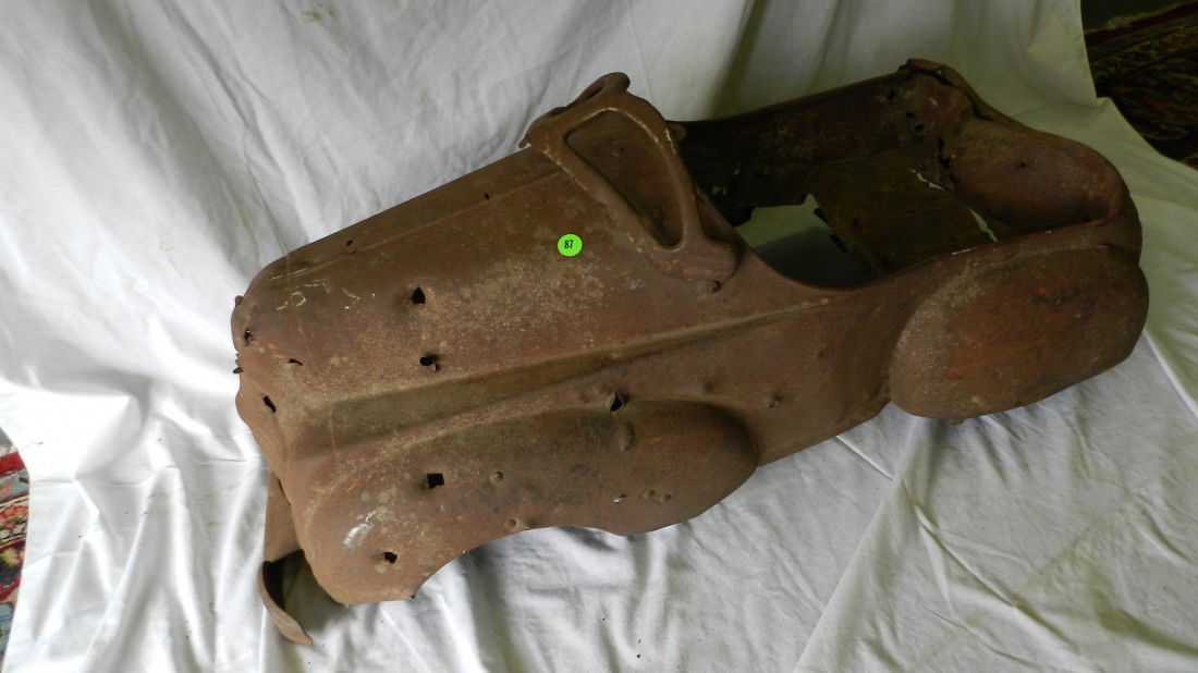 original? Bonnie & Clyde? (HAHA) type Pedal Toy Car: original? Bonnie & Clyde? (HAHA) type Pedal Toy Car (shot up cond)