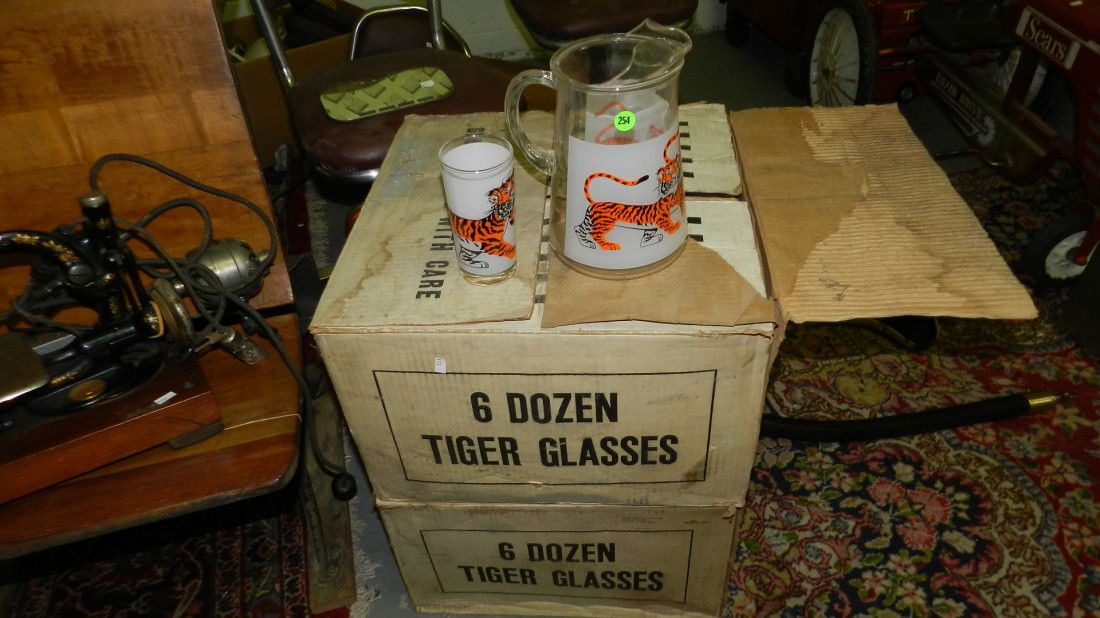 2 cases and 1 pitcher gas station give-away from E: 2 cases and 1 pitcher gas station give-away from Exxon tiger