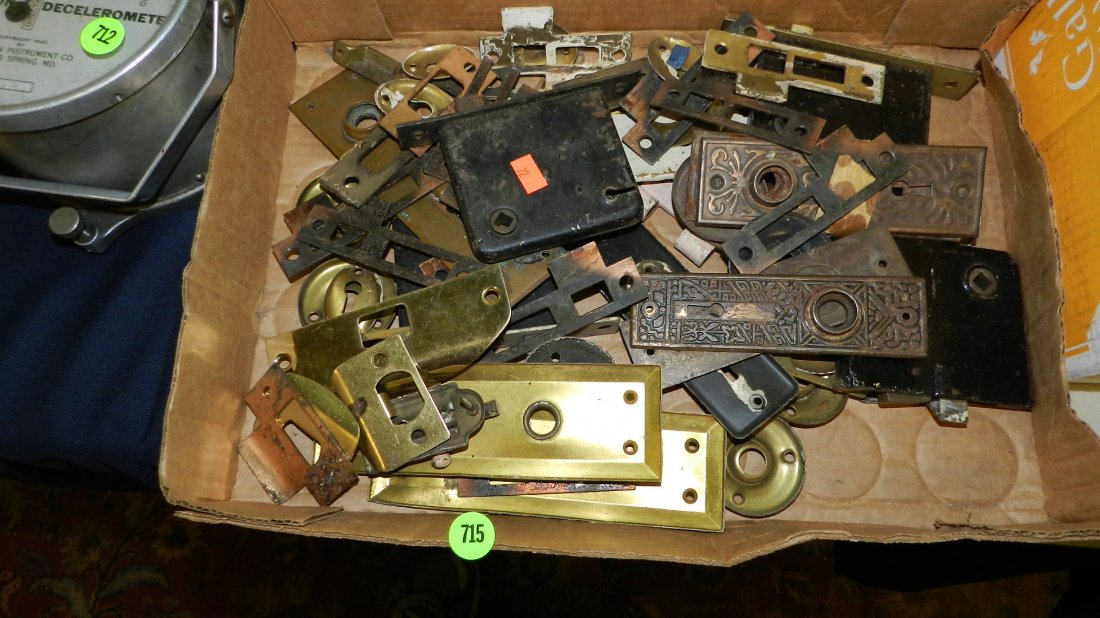 box of door hardware: box of door hardware