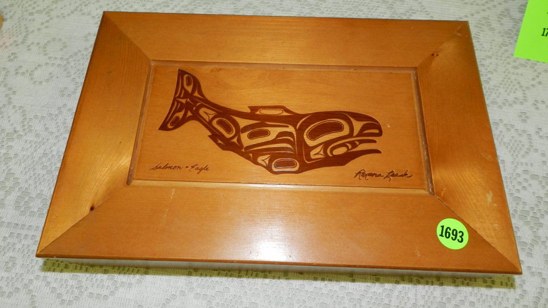 Native American hand carved box