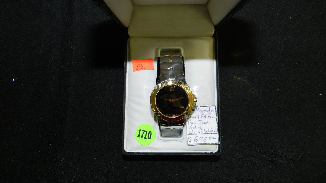 vintage men's Movado Sports Edition, two tone wri