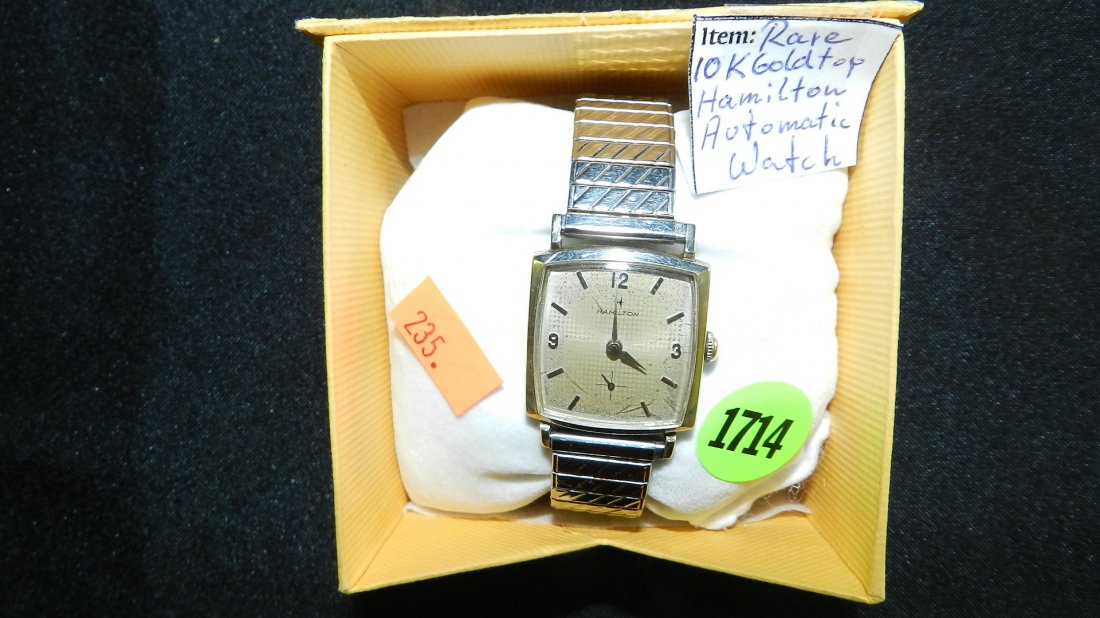 vintage men's Hamilton's wind-up wrist watch
