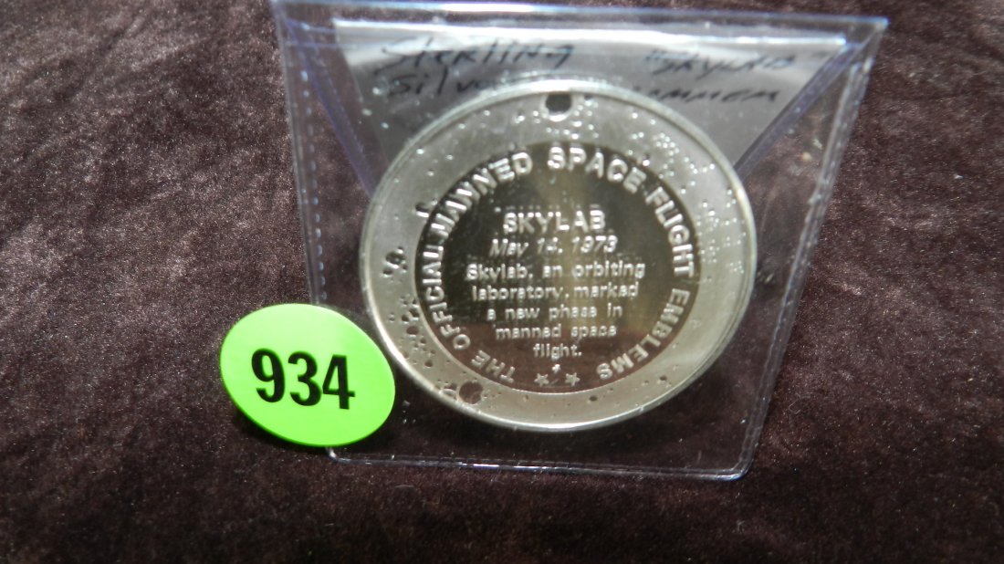 Sterling silver round "Skylab" commem: Sterling silver round "Skylab" commem