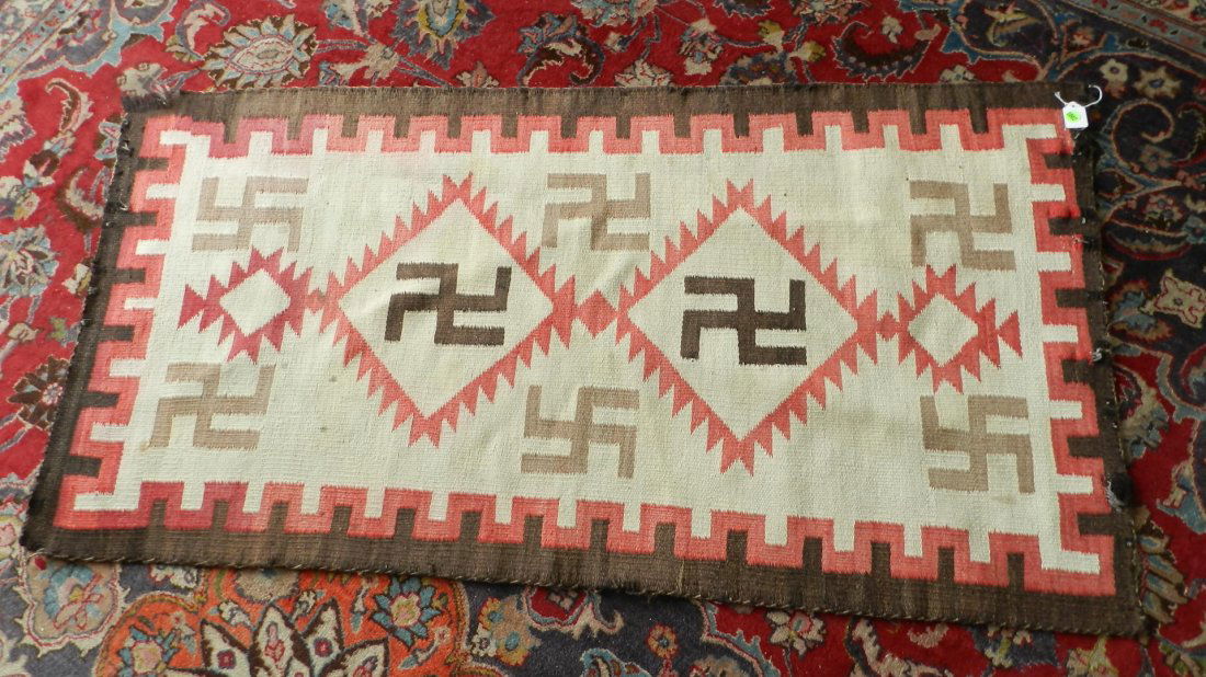 great, vintage Native American hand woven Navajo: great, vintage Native American hand woven Navajo rug (as seen / used)