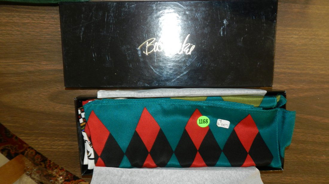 marked Bob Mackie scarf in box