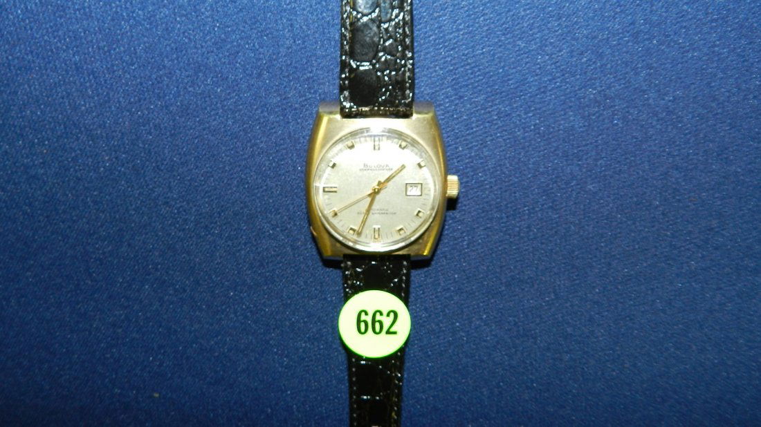 mens estate wrist watch by Bulova: mens estate wrist watch by Bulova