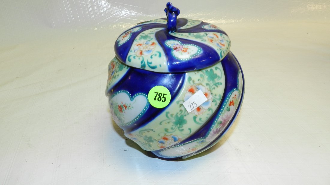 cobalt covered dish tobacco humidor?: cobalt covered dish tobacco humidor?