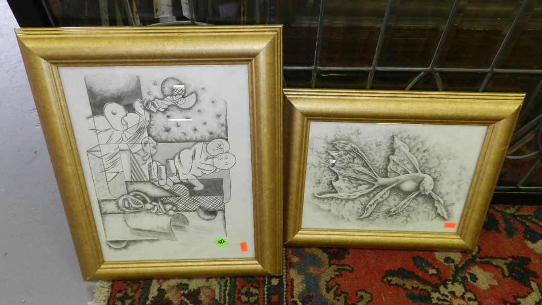 2 piece drawings prison art by Danny Spencer: 2 piece drawings prison art by Danny Spencer