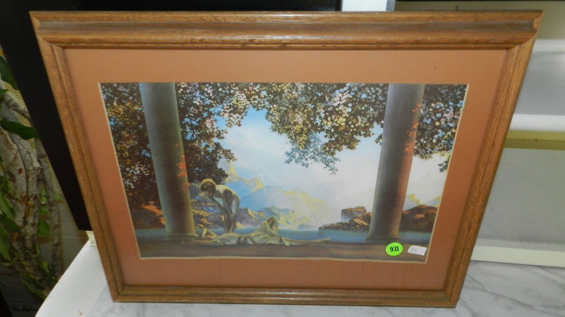 Maxfield Parrish style print: Maxfield Parrish style print