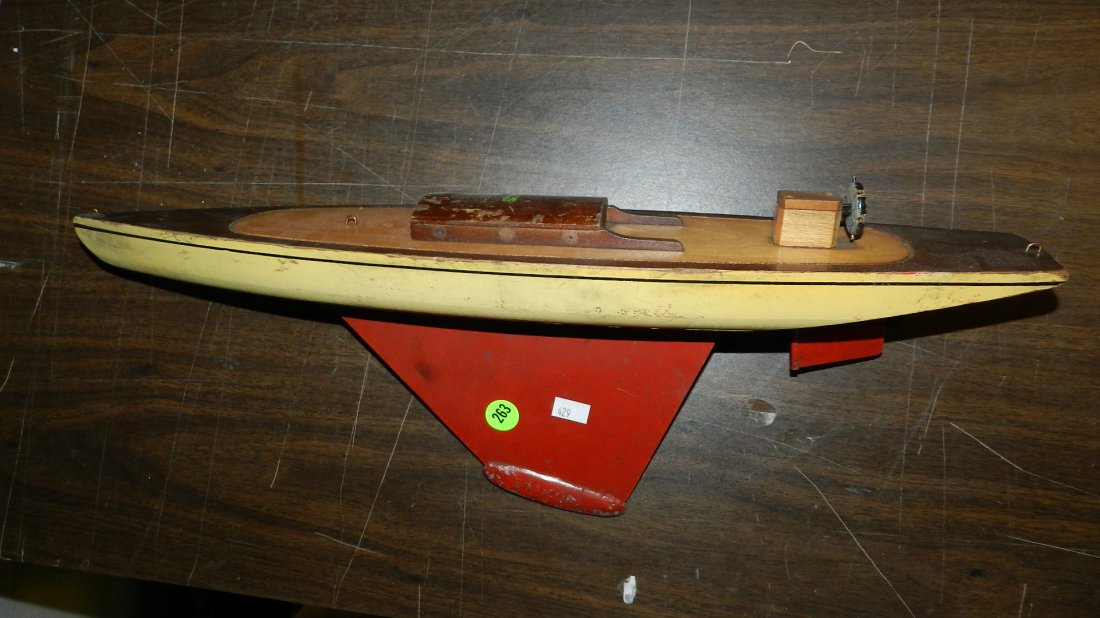 mid century toy pond boat: mid century toy pond boat