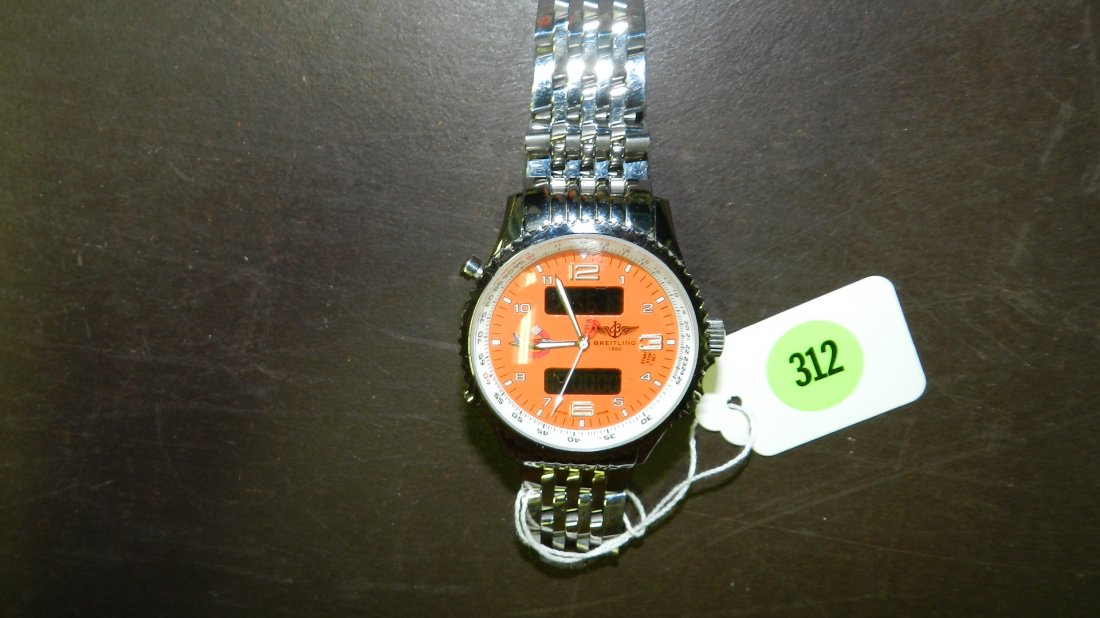 wonderful mens wrist watch from private estate col: wonderful mens wrist watch from private estate collector Breitling copy