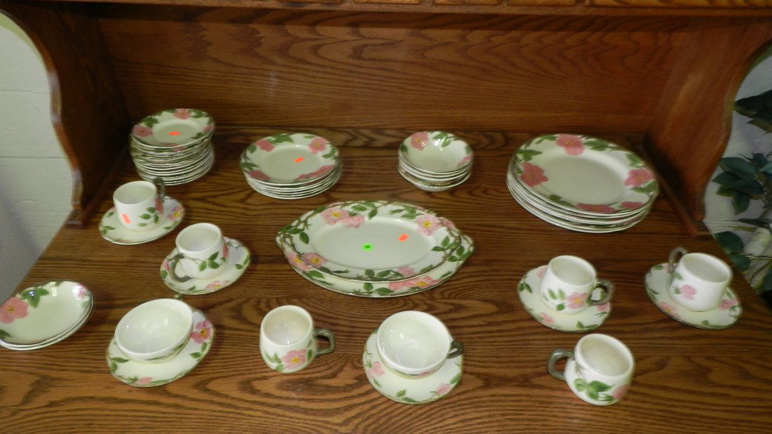 partial china set franciscan desert rose: partial china set franciscan desert rose