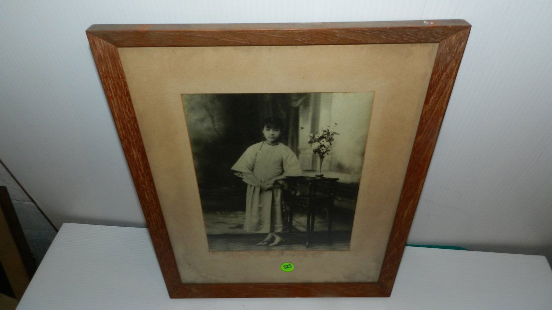 hard to find black and white vintage photo of young Asi: hard to find black and white vintage photo of young Asian girl