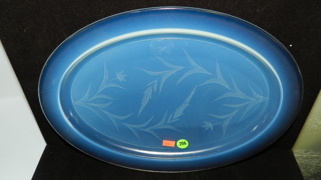 Lovely, French? Sabino? floral oval tray. COND. VG: Lovely, French? Sabino? floral oval tray. COND. VG