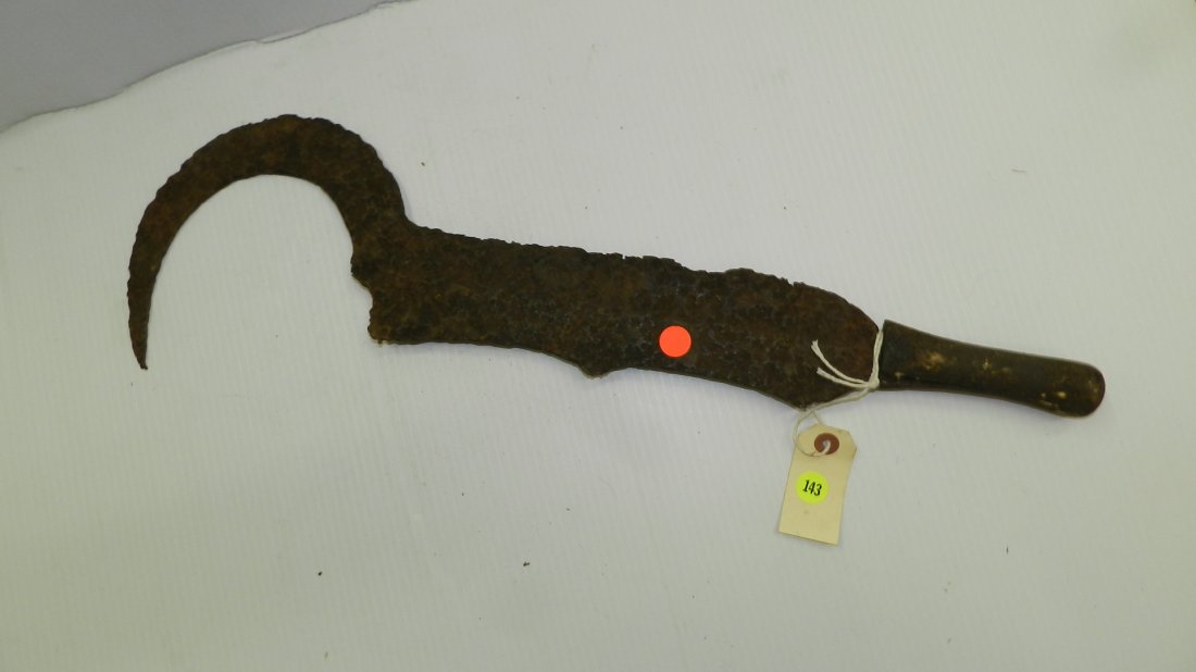 3627) African handmade knife Ngombe or neighboring trib: 3627) African handmade knife Ngombe or neighboring tribe in northwest DRC. Ngulu. 24"