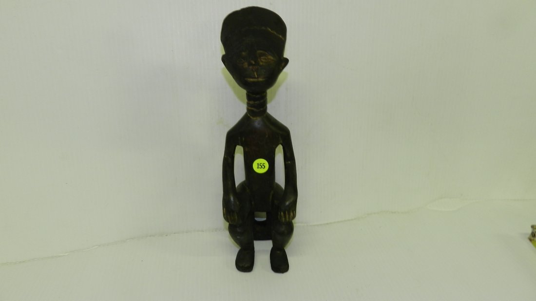 unique carved African figure 12 1/2: unique carved African figure 12 1/2