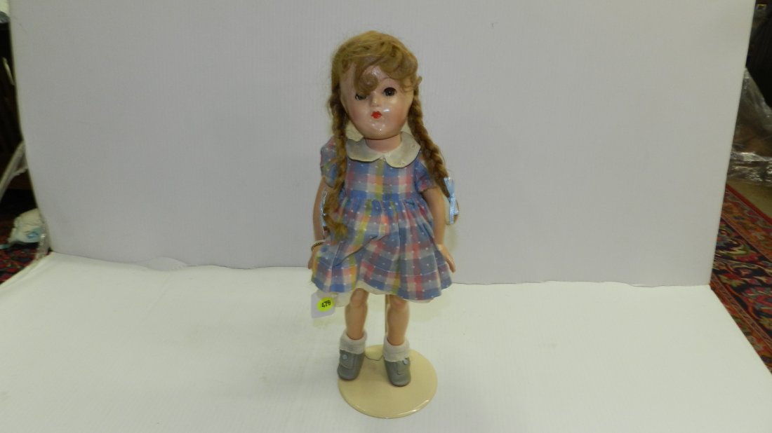 139) 16" Anne Shirley by Effanbee with original: 139) 16" Anne Shirley by Effanbee with original bracelet (1935). Jointed body and blue sleepy eyes.