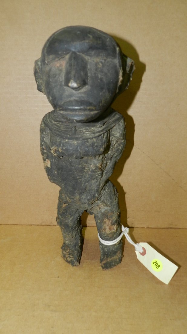 6487) unique East African wrapped figure 14": 6487) unique East African wrapped figure 14"