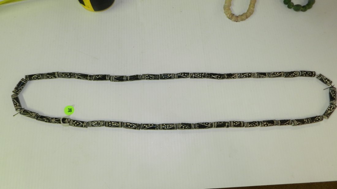 B) African trade bead necklace: B) African trade bead necklace