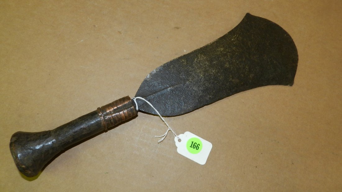 13035) Ngandu or related tribe knife. DR Congo, 14": 13035) Ngandu or related tribe knife. DR Congo, 14"