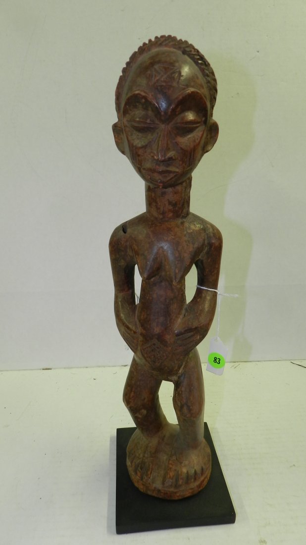 1894) Central African carved female standing figure. 19: 1894) Central African carved female standing figure. 19"