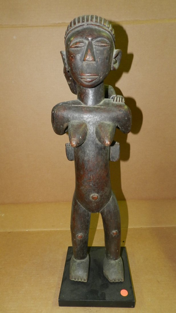 1515) East African standing maternity figure 27" Tanzan: 1515) East African standing maternity figure 27" Tanzania