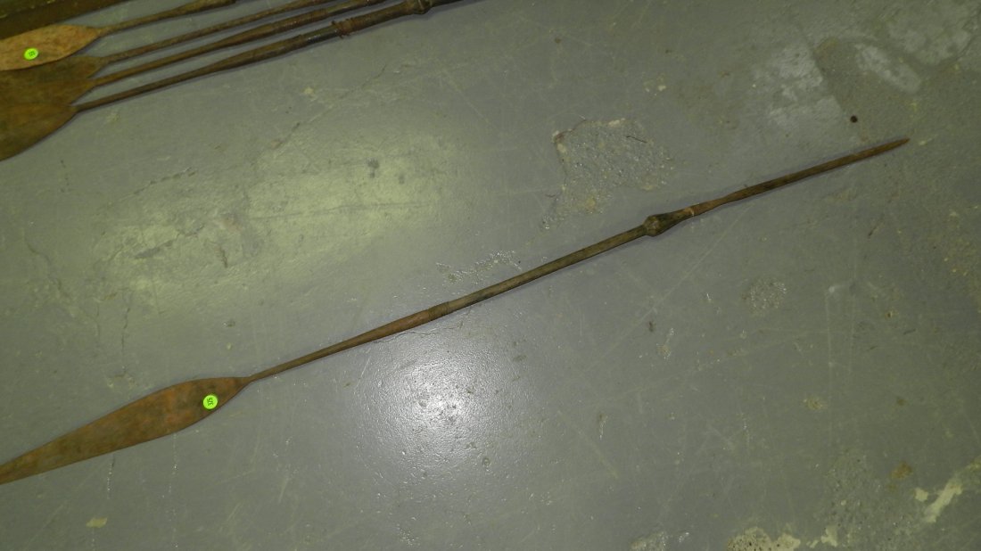16070) Central African spear with wood carved handle, a: 16070) Central African spear with wood carved handle, approx 60\\\\\\\\\\\\\\\"