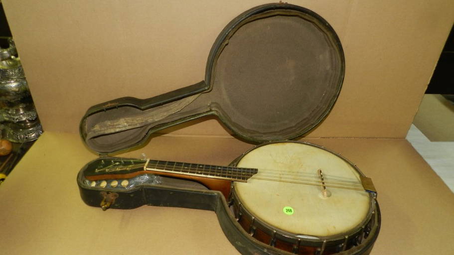 Original Vintage S.s.stewart Mandolin Banjo Banjourine