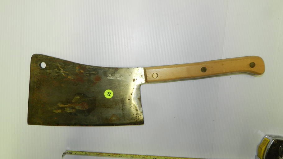 Large Marked Briddell Meat Cleaver