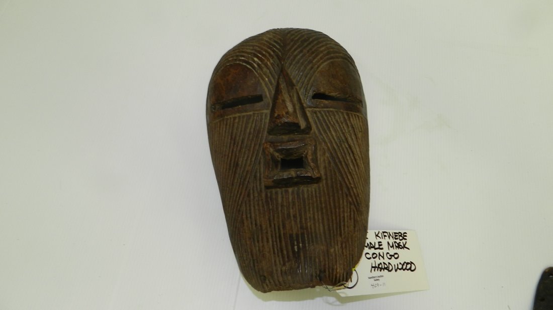 nice African carved mask, Songye Kifwebe female mask,: nice African carved mask, Songye Kifwebe female mask, Congo