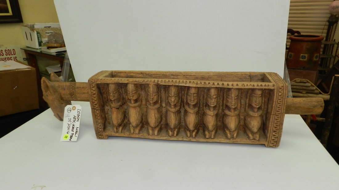 African carved wood Ark - horse form: African carved wood Ark - horse form