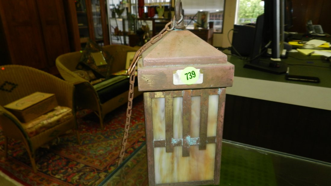 Arts & Crafts hanging small light: Arts & Crafts hanging small light