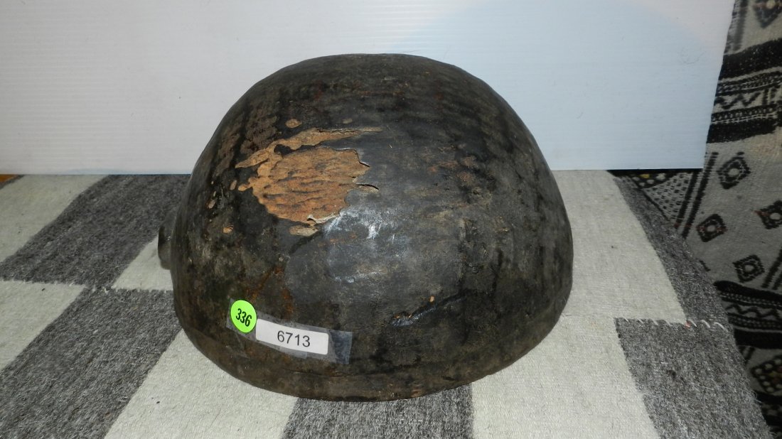 6713) African carved wooden bowl: 6713) African carved wooden bowl