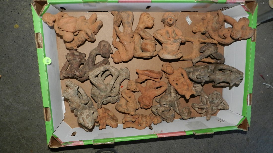 Box of clay from Africa: Box of clay from Africa