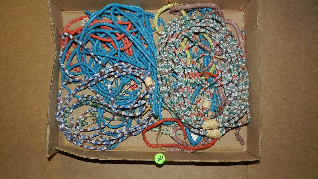 box of handmade African trade bead necklaces: box of handmade African trade bead necklaces
