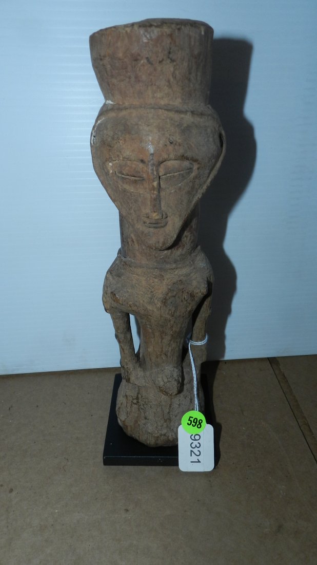 African carved half figures: African carved half figures