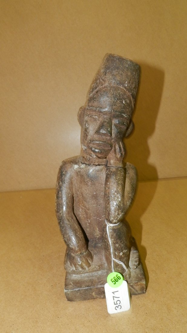 African Soap Stone carving haed broken 11 1/2: African Soap Stone carving haed broken 11 1/2