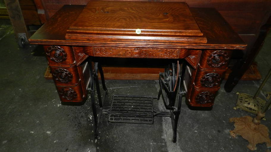 Antique Treadle Sewing Machine, By Wheeler &wilson, Ssr