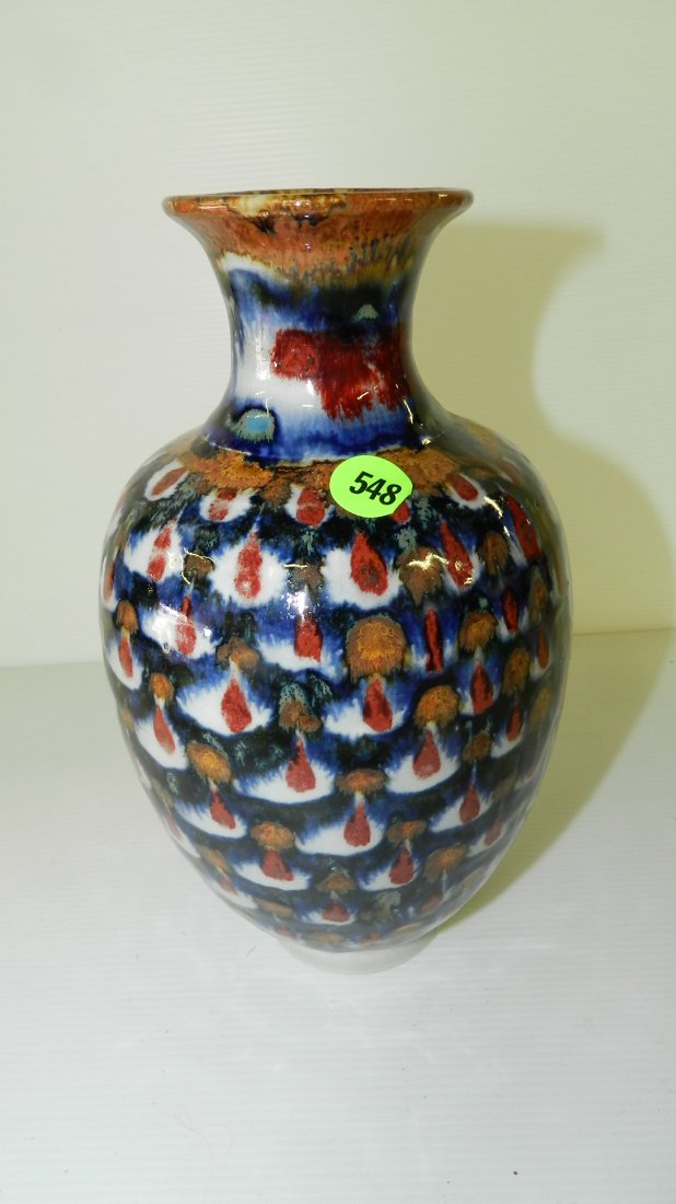Antique / Vintage Talavera Mexican vase, signed: Antique / Vintage Talavera Mexican vase, signed