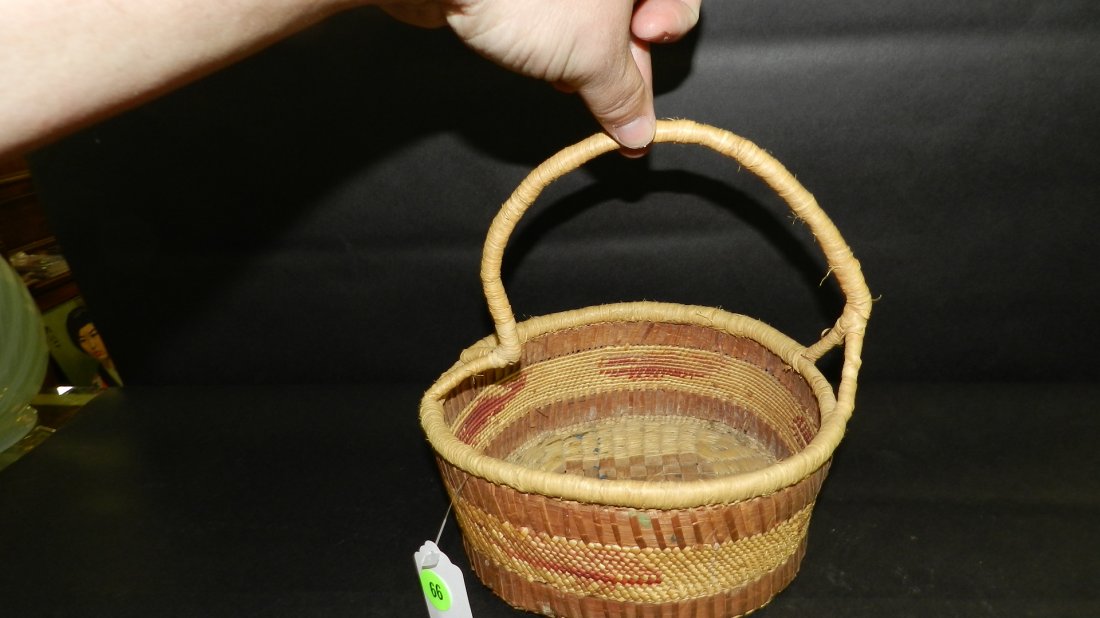 original hand woven Native American basket, Makah: original hand woven Native American basket, Makah tribe,