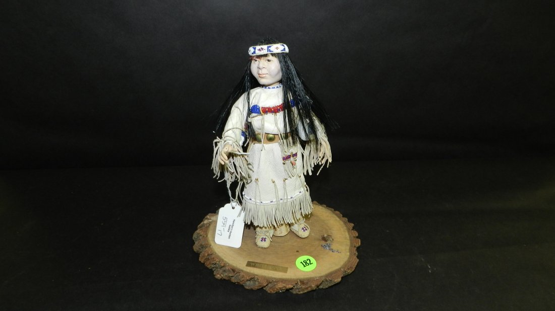 Original Native American handmade doll, White Dove: Original Native American handmade doll, White Dove