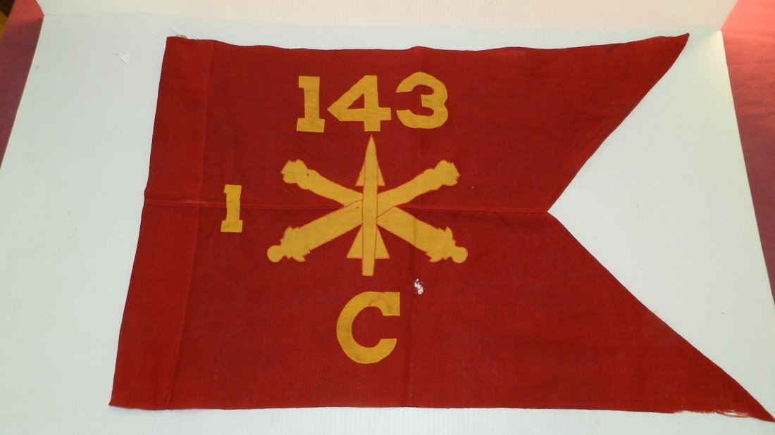 WWII? tank flag, as found: WWII? tank flag, as found