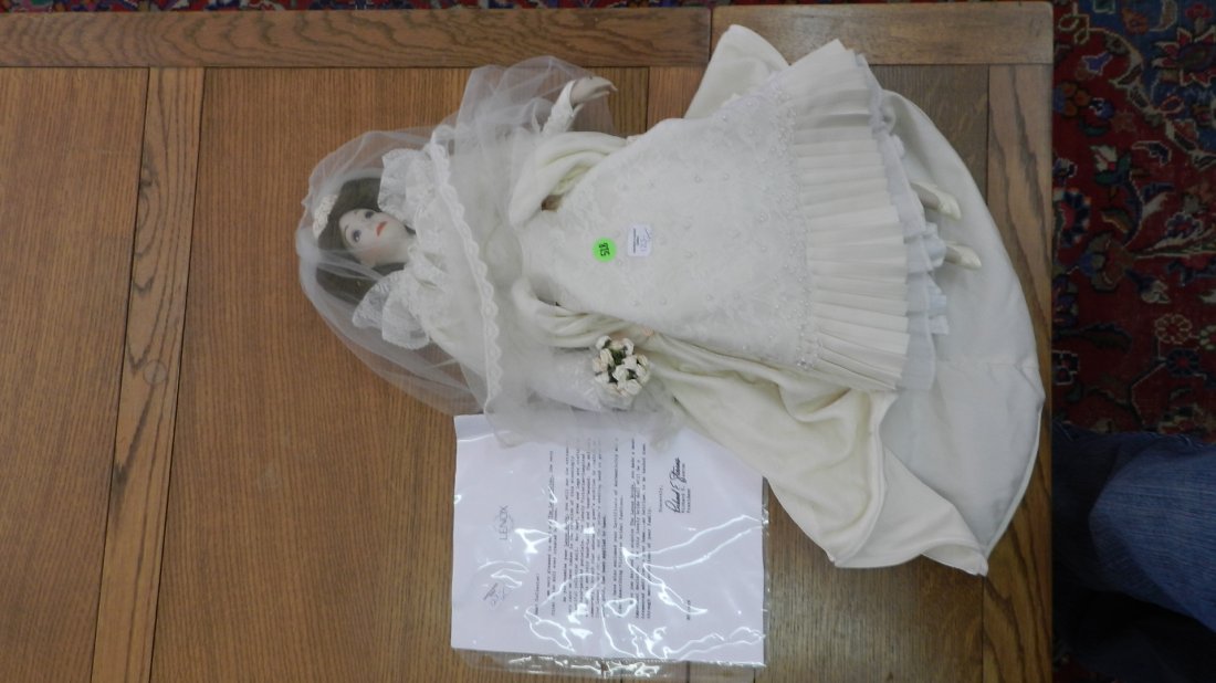 Vintage Lenox bride doll with paperwork: Vintage Lenox bride doll with paperwork