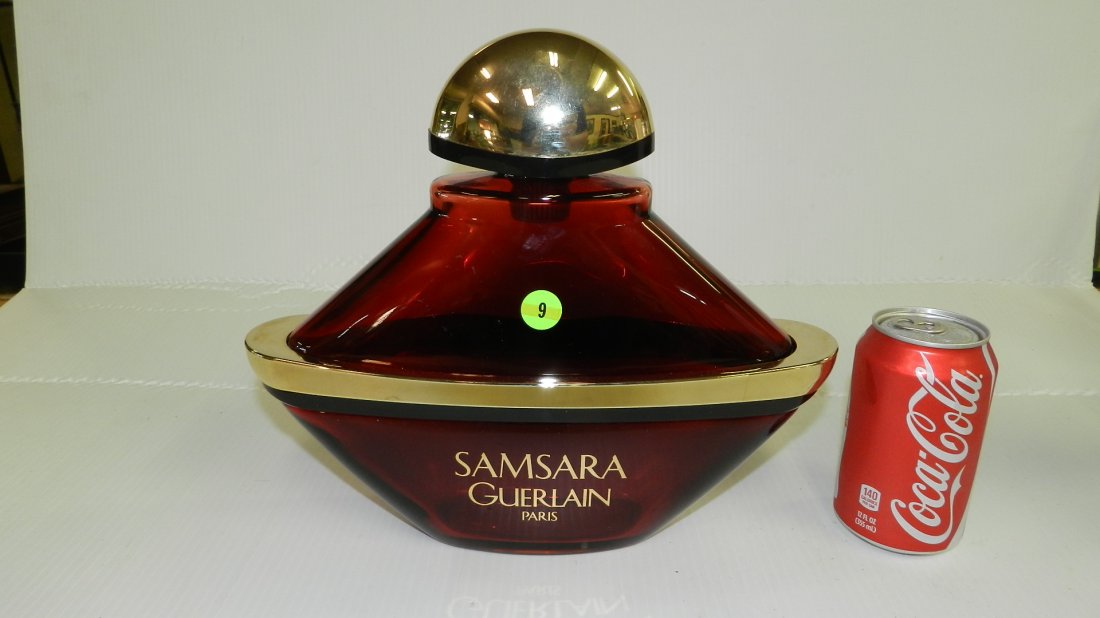 nice / large Samsara Guerlain Paris Factice Perfume: nice / large Samsara Guerlain Paris Factice Perfume Store Display Bottle, cond VG