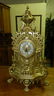 amazing Italian 3 Piece Clock & Candelabra Brass - 2