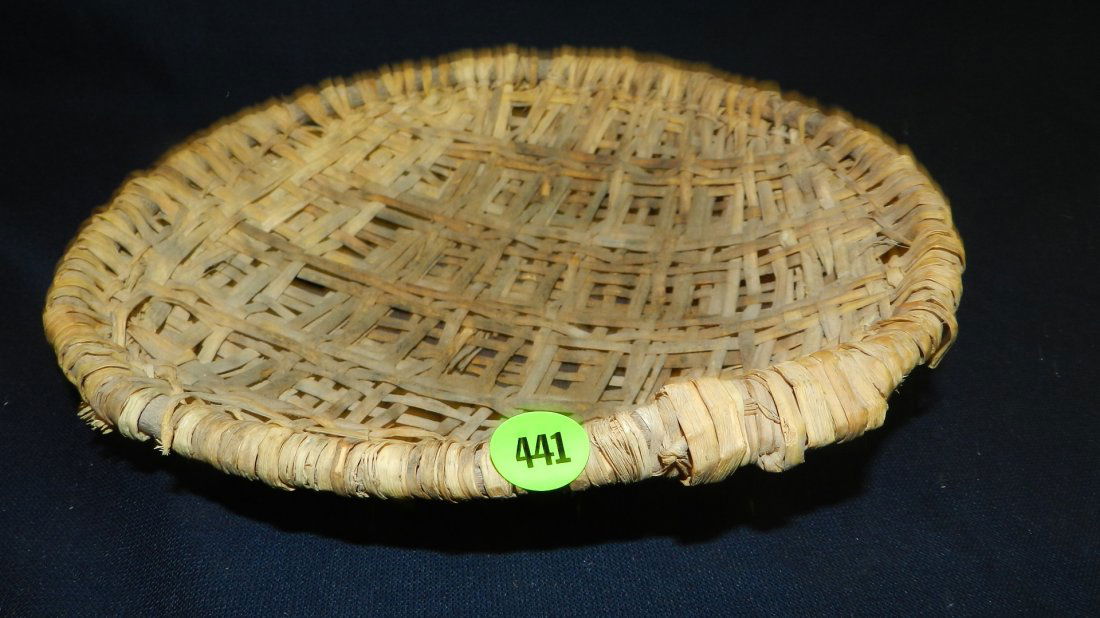 Original hand woven Native American SW Winnowing basket: Original hand woven Native American SW Winnowing basket / bowl, COND VG