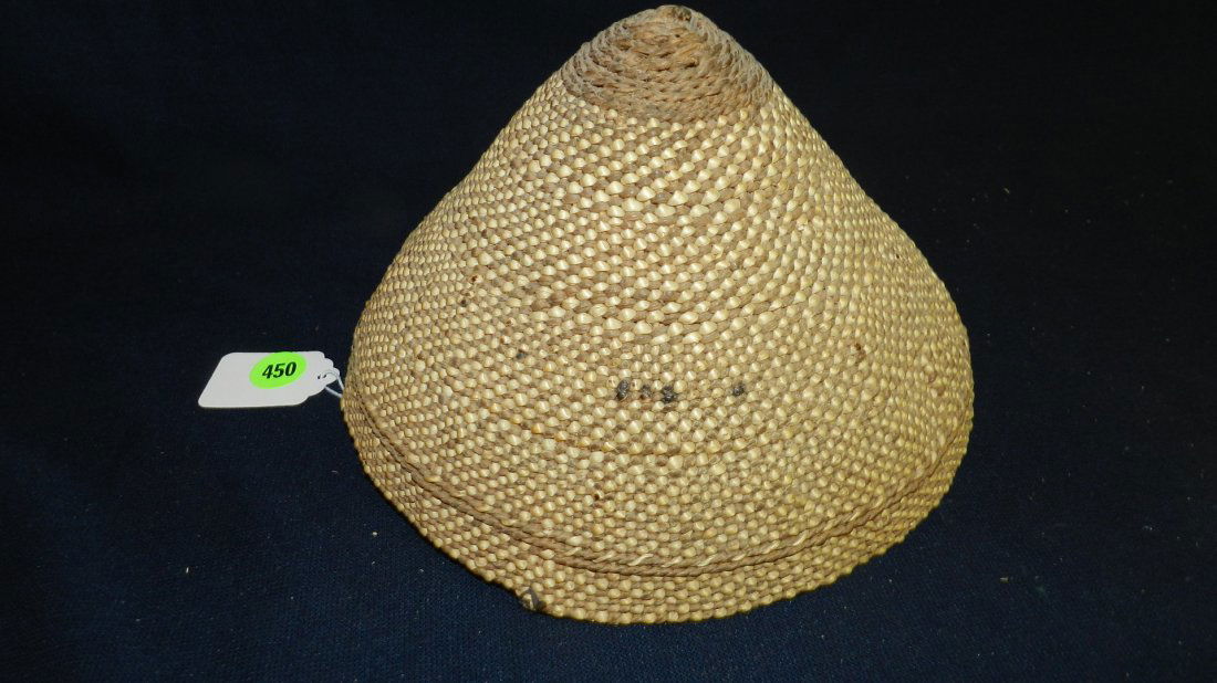 Original hand woven Native American Paiute hat, COND VG: Original hand woven Native American Paiute hat, COND VG