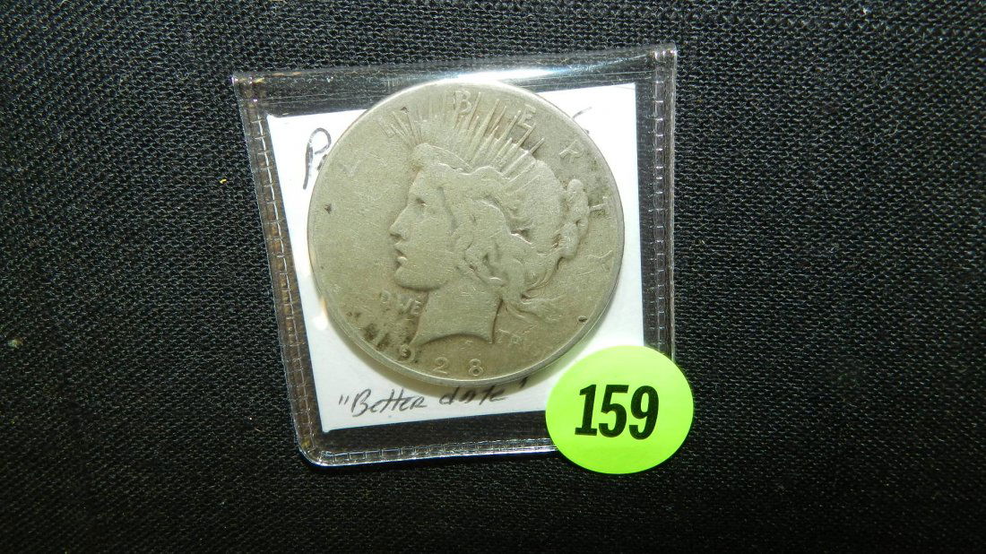 Nice US Peace silver dollar 1928-S (scarcer date) (1 of 2)
