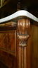 Outstanding, antique, marble top, French sideboard with - 8